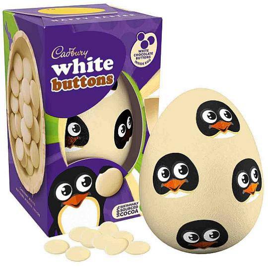 Cadbury white buttons Small Easter Egg