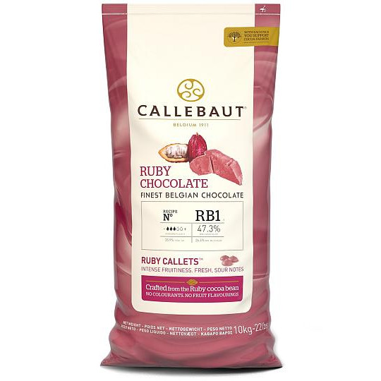 Callebaut Ruby Chocolate Recipe Nº RB1 47.3% Ruby Callets 10kg