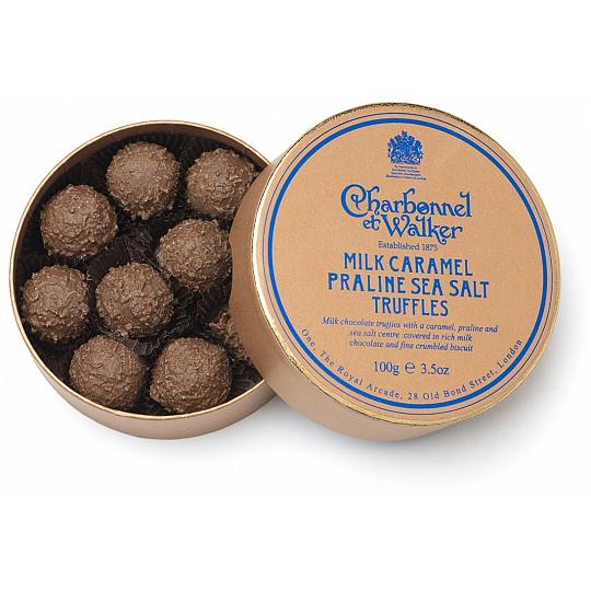 Charbonnel et Walker Milk Caramel Praline Sea Salt Chocolate Truffles 100g