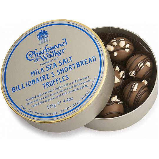 Charbonnel et Walker Milk Sea Salt Billionaire’s Shortbread Chocolate Truffles 125g