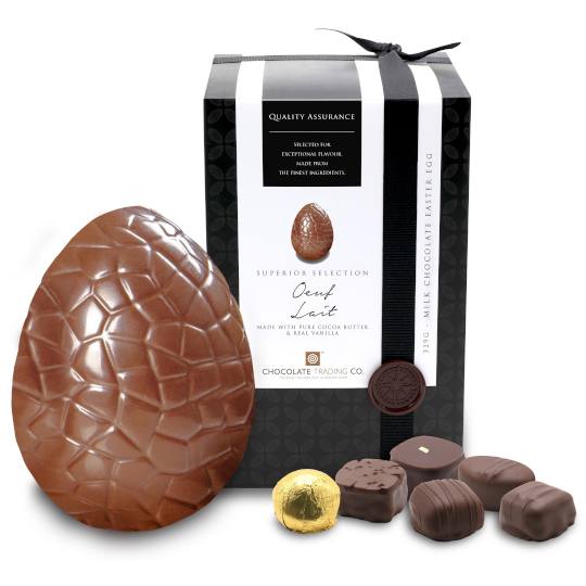 Chocolate Trading Co. Superior Selection Oeuf Lait Milk Chocolate Easter Egg