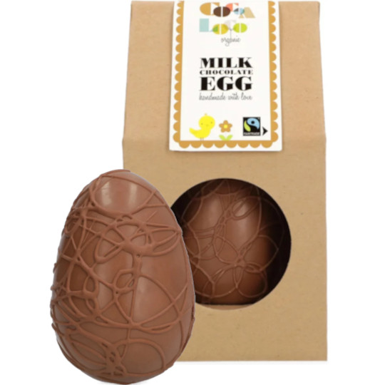 Cocoa Loco Milk Chocolate Easter Egg with Chocolate Buttons 225g