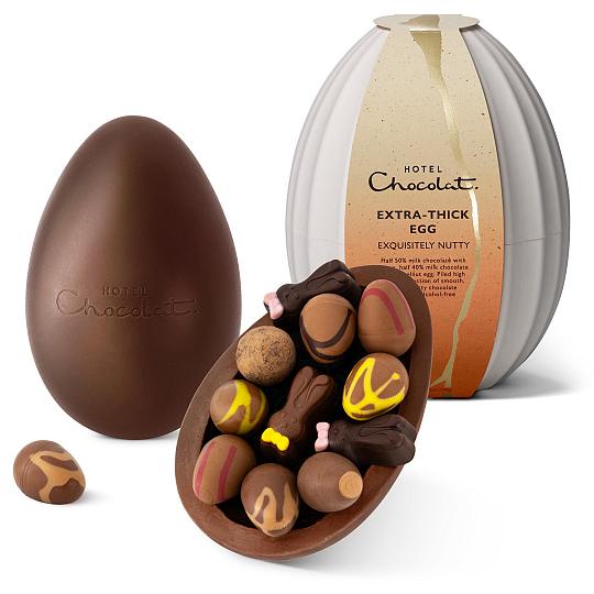 Hotel Chocolat Exquisitely Nutty Extra Thick Easter Egg