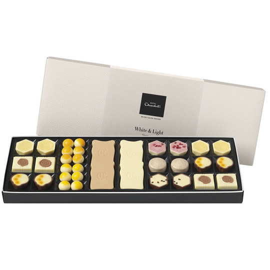 Hotel Chocolat White & Light Sleekster Chocolate Box