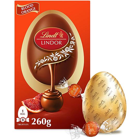 Lindt LINDOR Blood Orange Easter Egg 260g