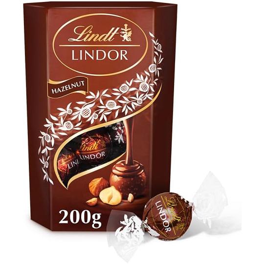 Lindt LINDOR Hazelnut Chocolate Truffles 200g