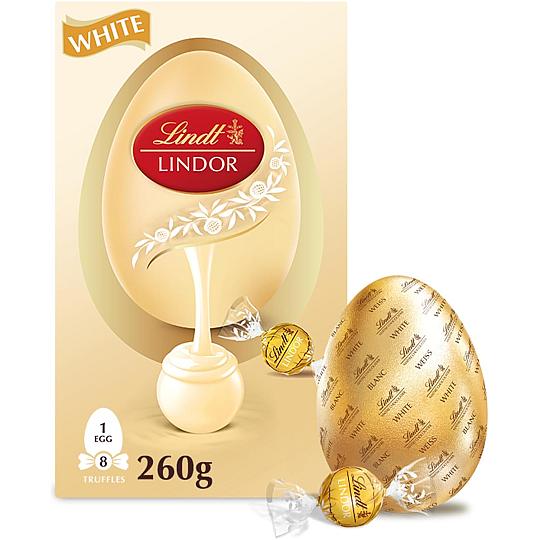 Lindt LINDOR White Easter Egg 260g