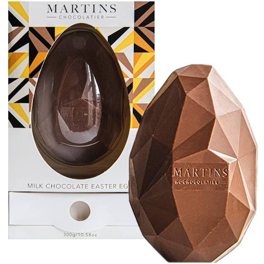 Martin’s Chocolatier “Geometric” Thick Milk Chocolate Luxury Easter Egg