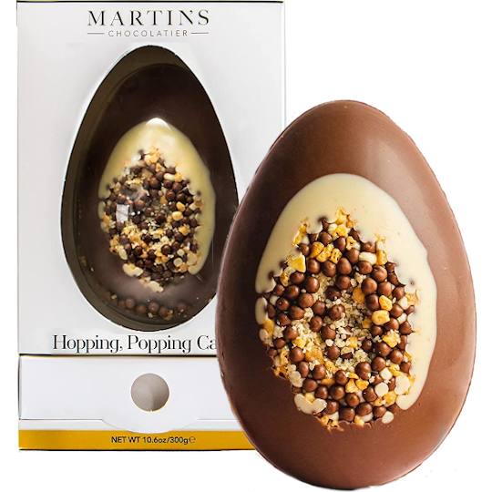 Martin’s Chocolatier Hopping, Popping Candy Thick Chocolate Luxury Easter Egg