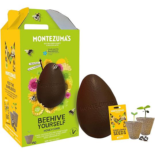 Montezuma’s Beehive Yourself Dark Chocolate Easter Egg with Sunflower Growing Kit 150g