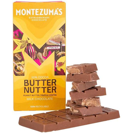 Montezuma’s Butter Nutter Peanut Butter Truffle Centre Milk Chocolate Bar 90g