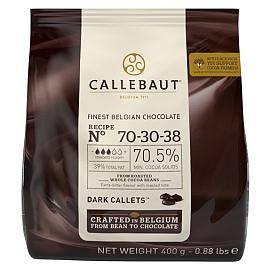 Callebaut Recipe Nº 70-30-38 70.5% Dark Callets Dark Chocolate Chips 400g