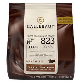 Callebaut Recipe Nº 823 33.6% Milk Callets Milk Chocolate Chips 400g