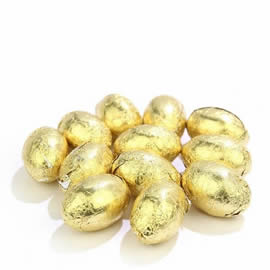 Chocolate Trading Co. Gold Solid Milk Chocolate Mini Eggs