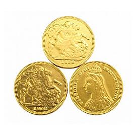 Chocolate Trading Co. Gold Sovereign Chocolate Coins