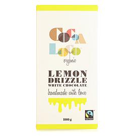 Cocoa Loco Lemon Drizzle White Chocolate Bar 100g