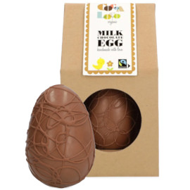 Cocoa Loco Milk Chocolate Easter Egg with Chocolate Buttons 225g