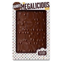 Danny’s Chocolates The MEGALICIOUS Bar! Huge Handmade CONGRATULATIONS XXL 500g Slab
