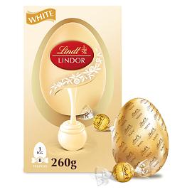 Lindt LINDOR White Easter Egg 260g