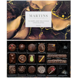 Martin’s Chocolatier 16 Dark and Delicious Chocolates Chocolate Box