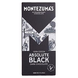 Montezuma’s Absolute Black 100% Cocoa Dark Chocolate Bar 90g