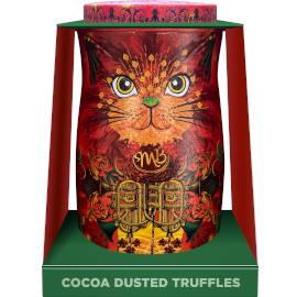 Monty Bojangles “Fire Dancer” Orange Angelical Cocoa Dusted Chocolate Truffles Cat Tin