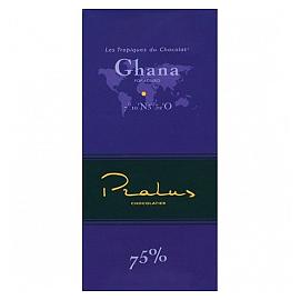 Pralus Ghana 75% Cocoa Dark Chocolate Bar
