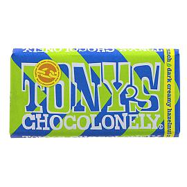 TONY’S CHOCOLONELY dark creamy hazelnut crunch Chocolate Bar 180g