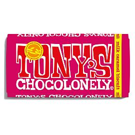 TONY’S CHOCOLONELY milk caramel biscuit Chocolate Bar 180g