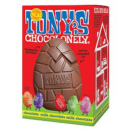 TONY’S CHOCOLONELY milk chocolate Easter Egg & Mini Eggs