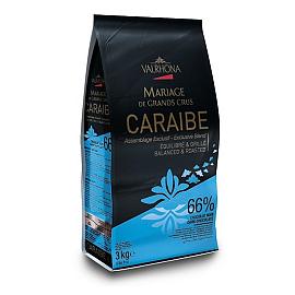 VALRHONA Caraibe 66% Cocoa Couverture Chocolate Chips 3kg