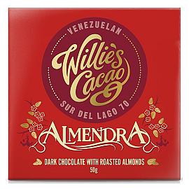 Willie’s Cacao Almendra Dark Chocolate with Roasted Almonds Bar 50g