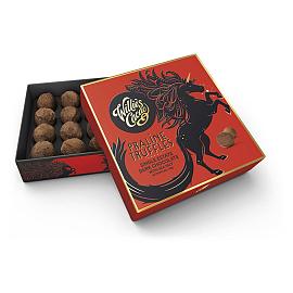 Willie’s Cacao Praline Truffles Single Estate Dark Chocolate Praline Chocolate Truffles with Sea Salt