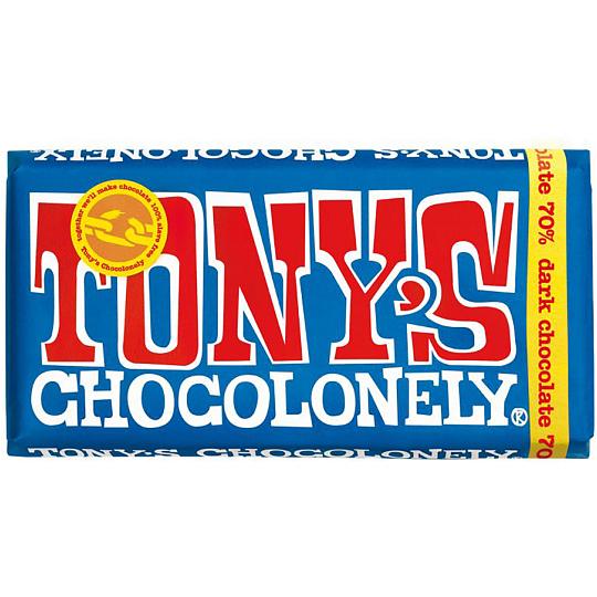 TONY’S CHOCOLONELY 70% dark chocolate Chocolate Bar 180g