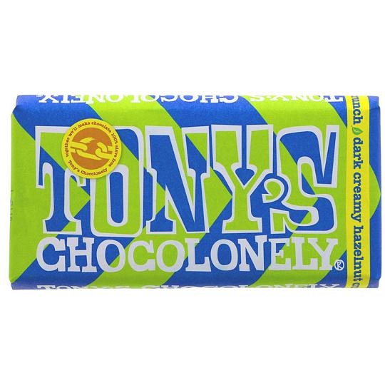 TONY’S CHOCOLONELY dark creamy hazelnut crunch Chocolate Bar 180g