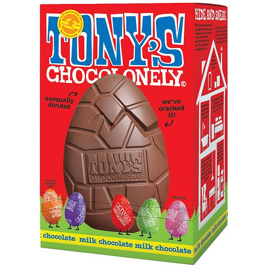 TONY’S CHOCOLONELY milk chocolate Easter Egg & Mini Eggs