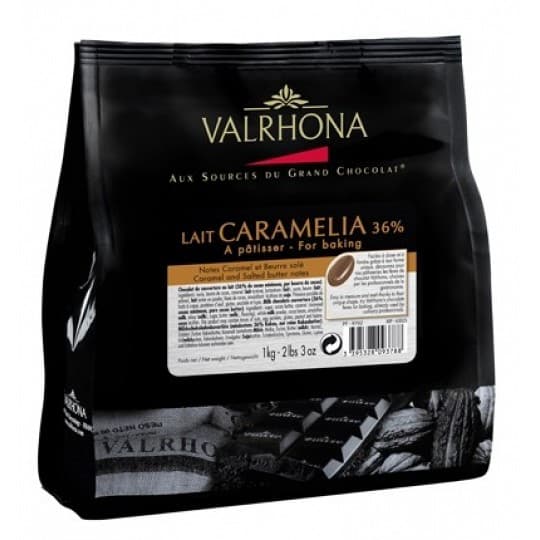 Valrhona Lait Caramelia 36% Cocoa Milk Chocolate Chips for Baking 1kg