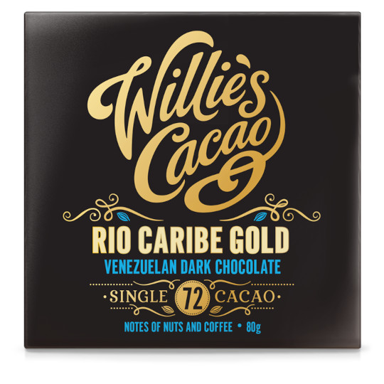 Willie’s Cacao Rio Caribe Gold Venezuelan 72% Cocoa Dark Chocolate Bar 50g